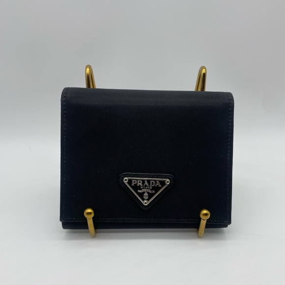 Prada Handbags - Prada Nylon Short Trifold Wallet